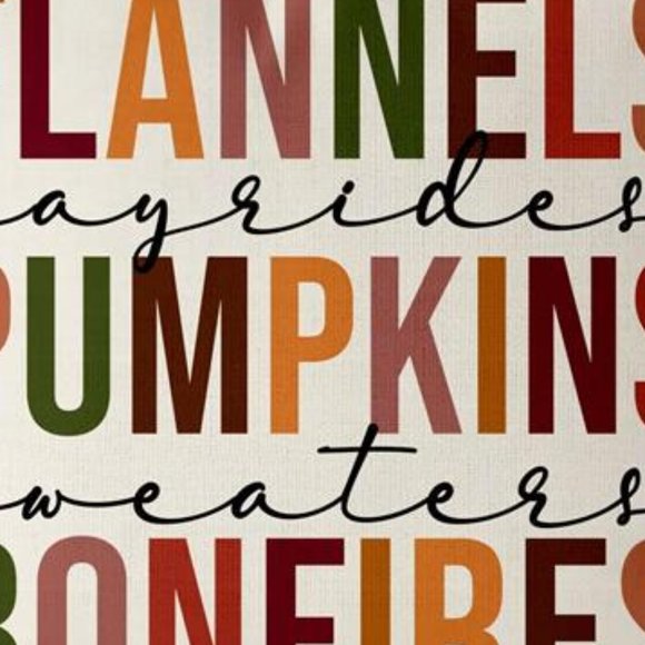 Fall Decor Decorative Pillow Cover Case Thanksgiving Farmhouse Cottage Accent - Picture 6 of 9